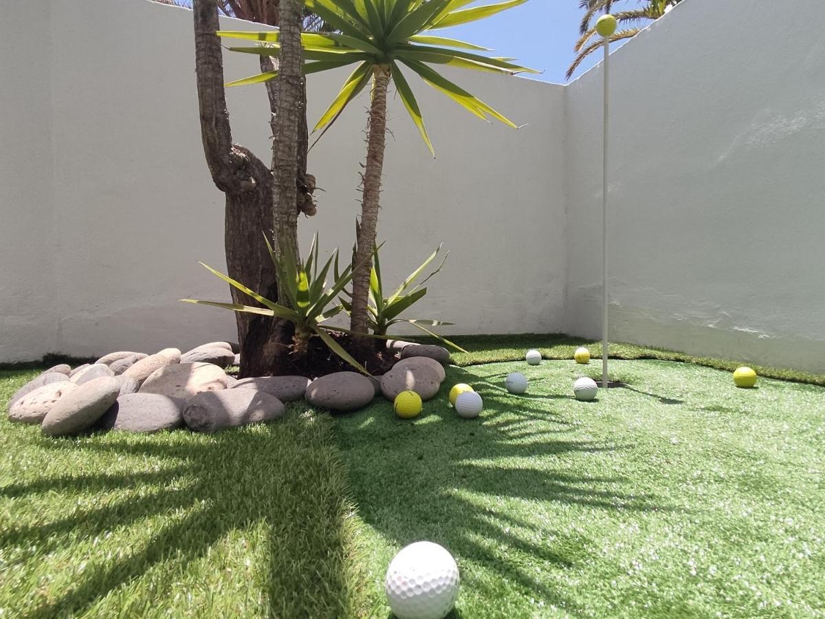 "Mini Golf Estudio" Terraza Privada Y Piscina サンミゲル・デ・アボナ エクステリア 写真